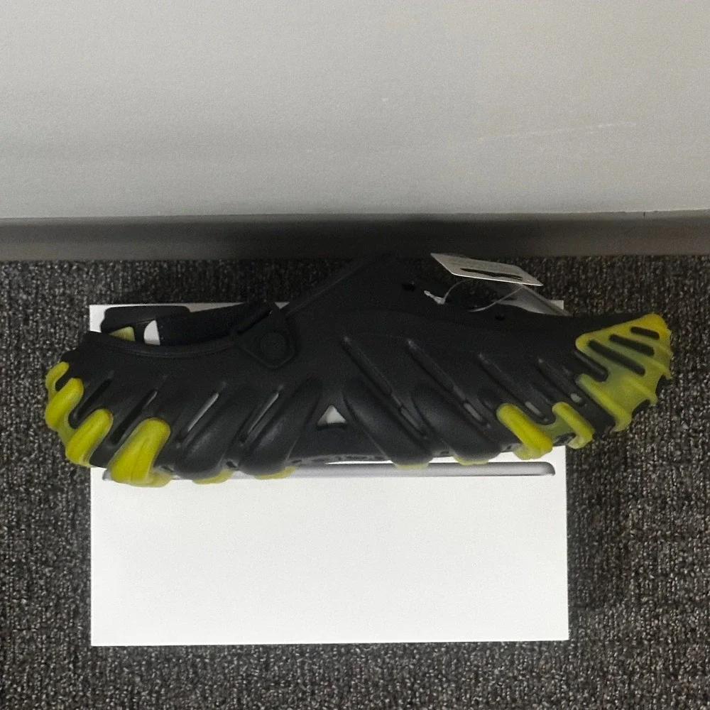 Crocs Echo Icy RO Storm Clog Men 10 Black Yellow Streetwear Summer Techwear NEW